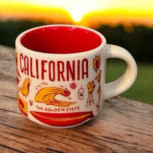 Starbucks California Been There Series 2oz Mini Mug Ornament BTS EUC No Box